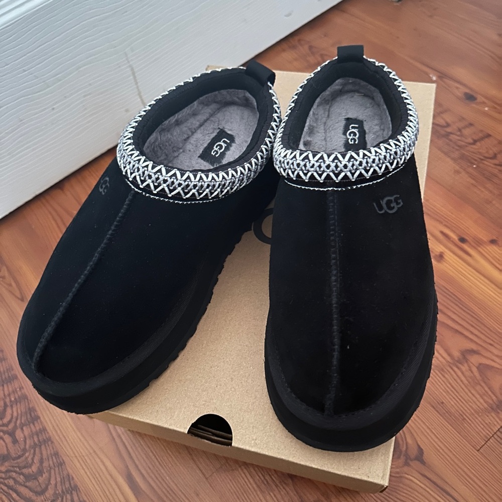 UGG Tazz Suede Platform Slippers